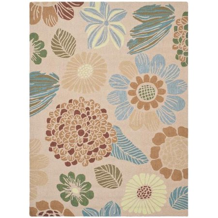 SAFAVIEH 2 ft.-3 in. x 3 ft.-9 in. Four Seasons Hand Hooked Accent Area RugCreme FRS391H-2339